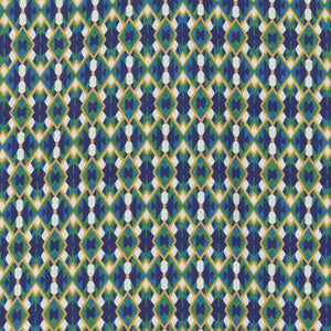 Pyjama GAB Geo blue / live mustard