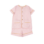 Pyjama GAB Pink / live Mustard Geometric