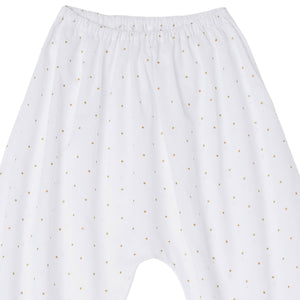 Pants Harem White polka-dots